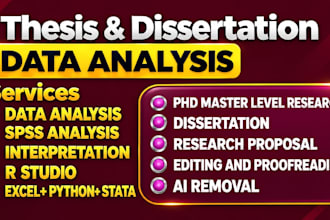 do data analysis and interpretation report by spss analysis,r , python excel