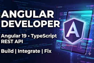 an angular web application or fix angular issues