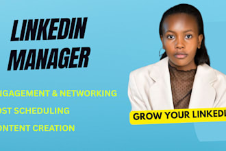 be your linkedin manager for content and engagement