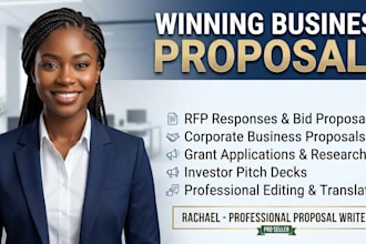 write a winning business proposal, rfp response, or grant proposal