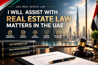 assist with real estate law matters in the uae