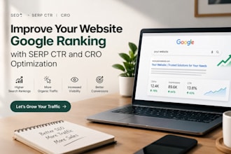 improve website google ranking with serp CTR and cro optimization