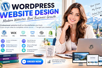 develop wordpress wix godaddy weebly squarespace shopify