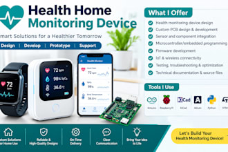 design and develop health home monitoring devices