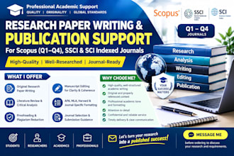 write and publish article on scopus q1, q2, q3, q4, sci, ssci indexed journal