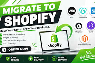 migrate move transfer shopline dorik godaddy ecwid wix website shopify store