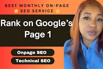 do monthly onpage SEO to rank on google and ai searches