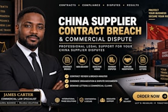 handle your china supplier contract breach and commercial dispute