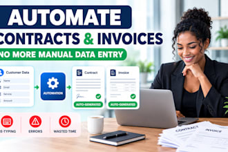 build a document generation system that fills contracts invoices automatically