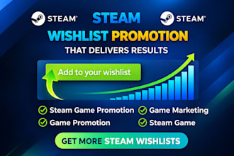 steam game promotion game marketing  game promotion steam game steam wishlist