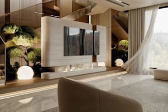 do 3d cgi interior design for bathroom, kitchen, bedroom and 3d rendering