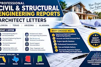civil and structural engineering reports architect letters in florida tx az al