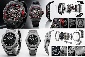 design watch design, custom 3d watch cad, wristwatch modeling, watch case design