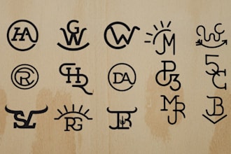 do ranch western cattle brand logo design