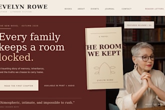 build squarespace author website for authors and book publishers