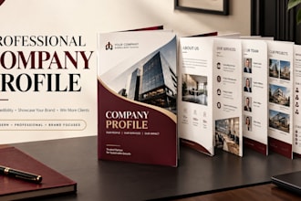design a professional company profile and business capability statement