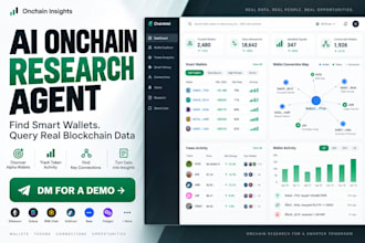 ai onchain research agent for crypto wallet tracking and dune token intelligence