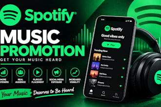 do organic spotify music promotion, and promote to top 10 spotify chart by ads