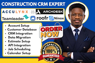setup acculynx teamleader roofr workflow  automation archdesk ninox integration