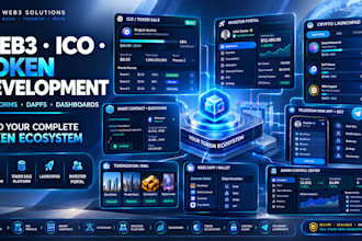 build ico presale app, token sale dapp, telegram mini app and investor dashboard