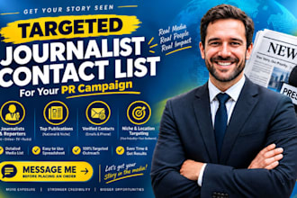 create targeted journalist contact lists for brands and media outreach campaigns