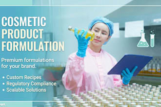 develop professional custom cosmetic product formulations