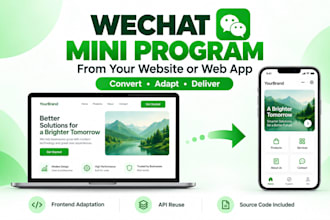 convert your website or web app into a wechat mini program