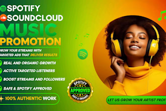 increase spotify followers, spotify monthly listeners genuine streams
