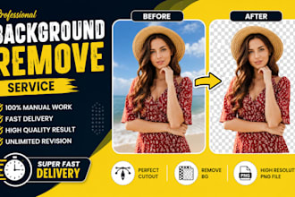 do professional background removal and clipping path