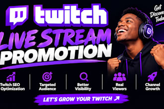 optimize and promote your twitch live stream to grow your audience