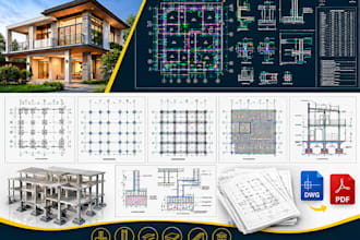 create 2d structural drawings, construction plans and structural details