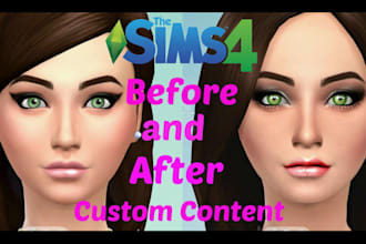 create custom sims 4 cc and 3d character content