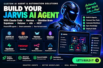 build jarvis ai agent claude code hermes obsidian brain supabase hetzner n8n mcp