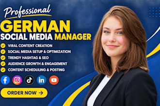 be your german social media manager, virtual assistant and content creator