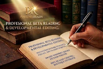 beta read your dark romance, fantasy, or ya manuscript