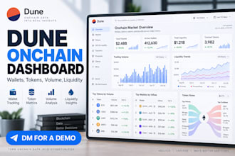 dune blockchain analytics dashboard for onchain data and smart wallet alerts