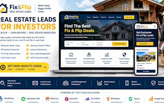 generate fix and flip real estate leads for investors and cash buyers