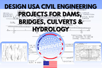 design USA civil engineering projects for dams, bridges, culverts and hydrology