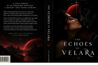 design unique fantasy book cover, dark romance, minimalist cover, sci fi cover