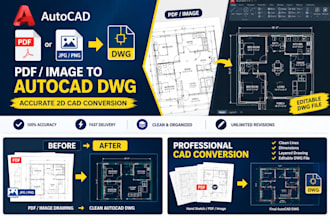 convert PDF or image to autocad dwg