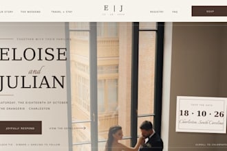 design squarespace wedding website for photographers and videographers
