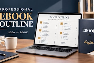 create a professional ebook outline with chapters and content structure