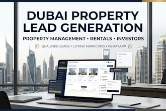manage dubai property leads, rentals, listings and real estate marketing