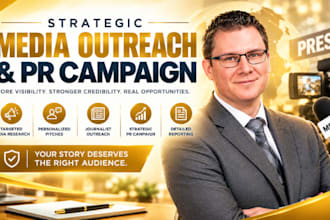 provide targeted media outreach, press release pitching and journalist PR