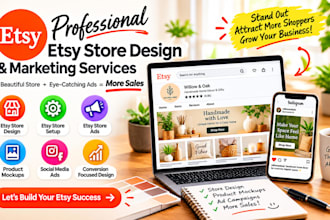 offer etsy store design social media marketing etsy promotion etsy seo listing