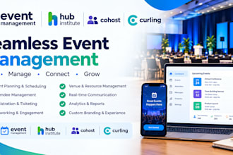 setup event management hub institute cohost curling
