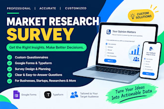 create  market research survey and questionnaire