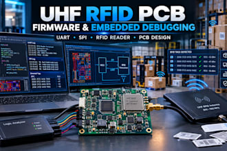 design uhf rfid pcb, rfid reader long range tracking hardware 868mhz rfid vnnvdg