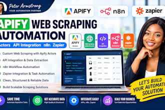 apify web scraping airtable  actors API integration make n8n zapier automation