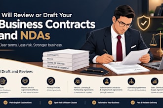 review or draft your business contracts and ndas